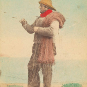 Danemark XIXème Skovshoved - Un pêcheur par HANSEN & Schou