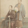 CDV Japan "Two officiers" - Vintage albumen print ca 1870