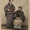 CDV Japan Mother and Daughter - Vintage colored albumen print ca 1870