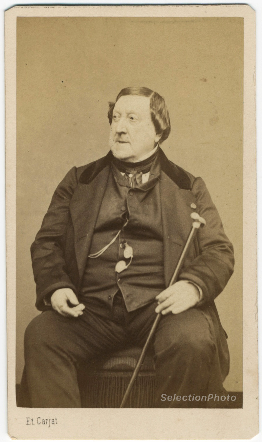 Portrait photo ROSSINI par CARJAT Portrait photo ROSSINI par CARJAT