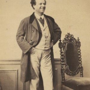 Portrait de BERTHELIER Comédien - Tirage albuminé original format CDV ca 1870