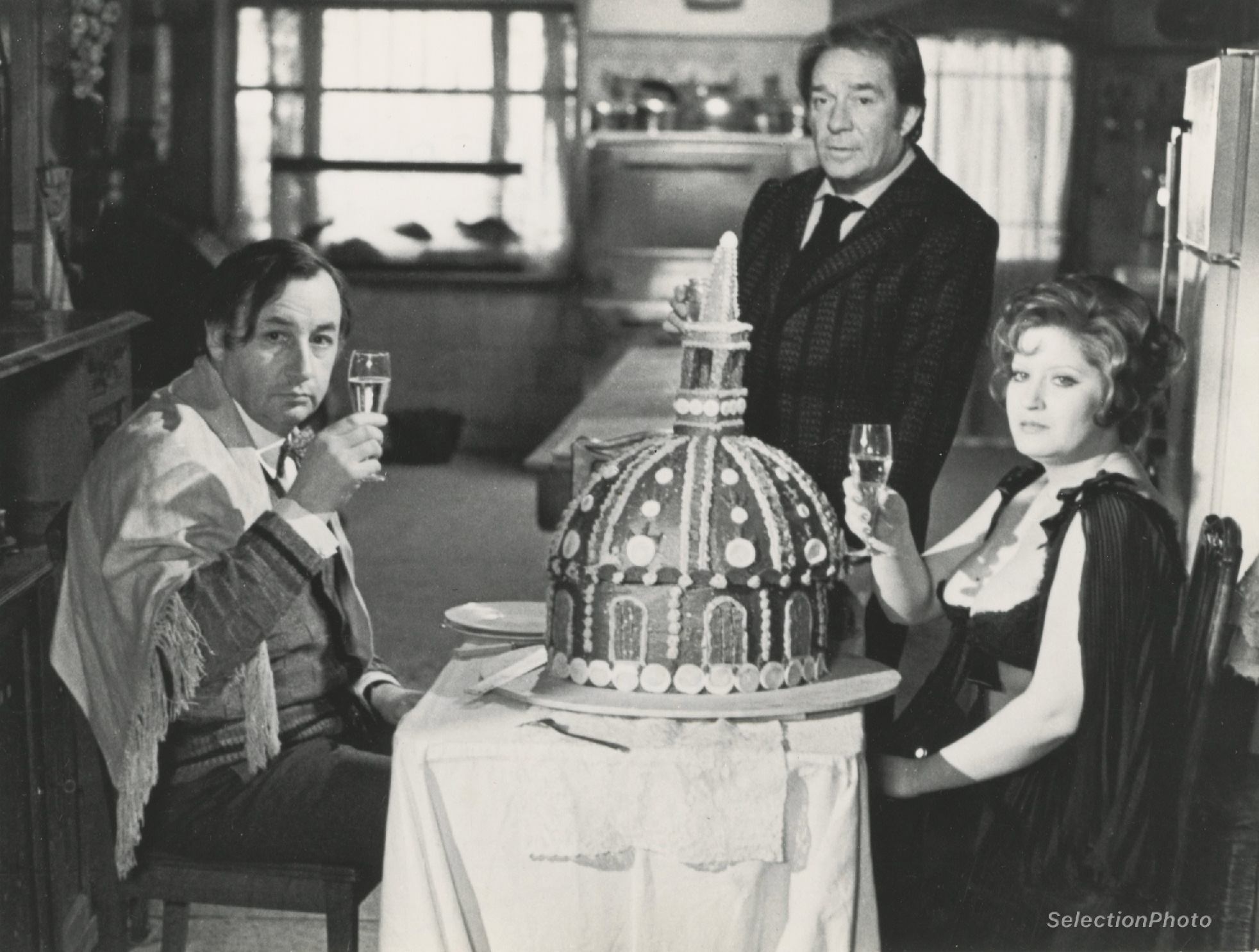 Film La Grande Bouffe de Marco FERRERRI - 4 Tirages Argentiques 1973 - 13x17cm