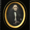 DAGUERREOTYPE 6th Plate - Man in White Top Hat - 3.5x2.7in