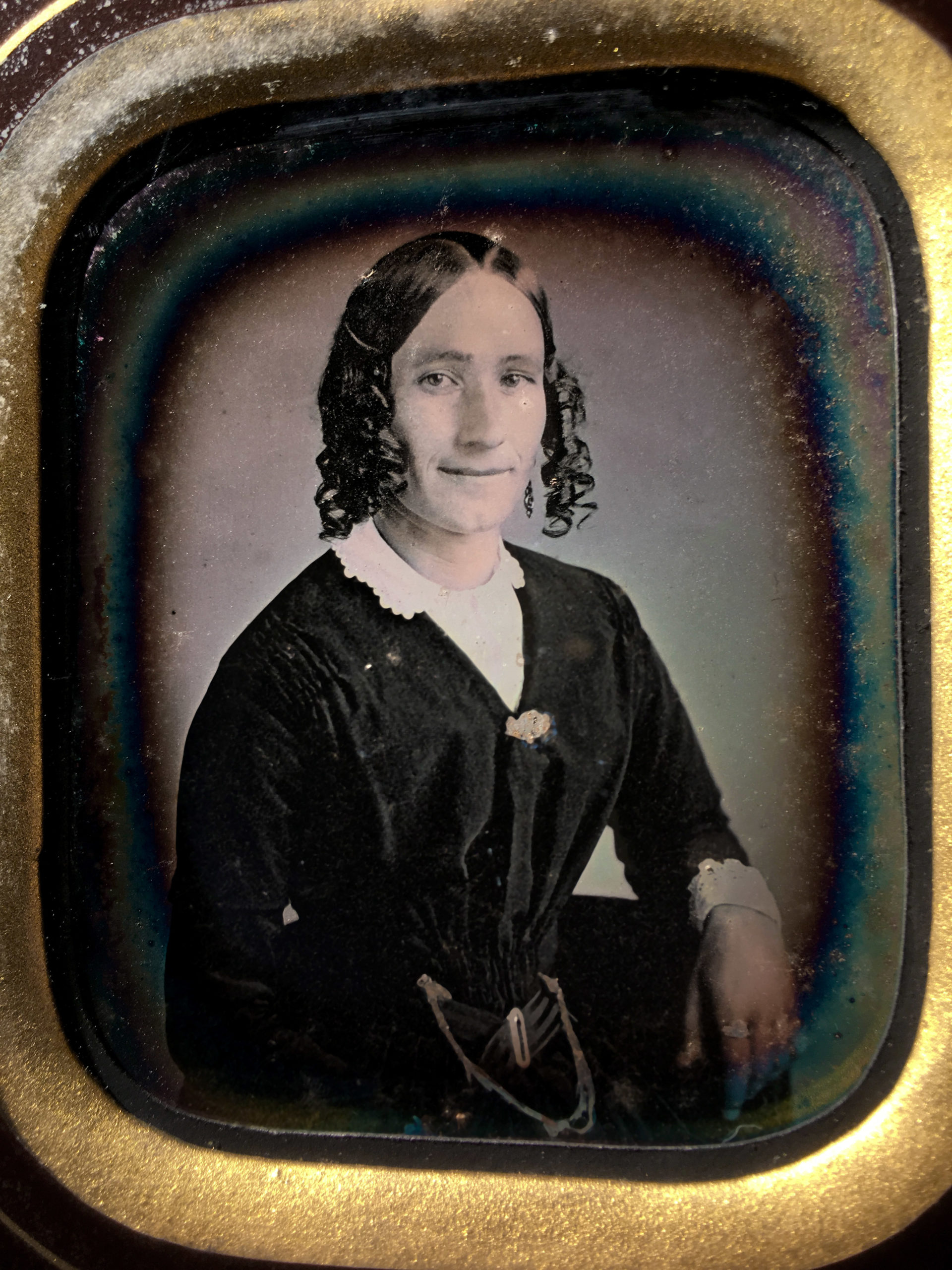 Pierre-Louis PIERSON - DAGUERREOTYPE 1/9e - Portrait d'une Jeune Femme - 6x7cm Pierre-Louis PIERSON - DAGUERREOTYPE 1/9e - Portrait d'une Jeune Femme - 6x7cm