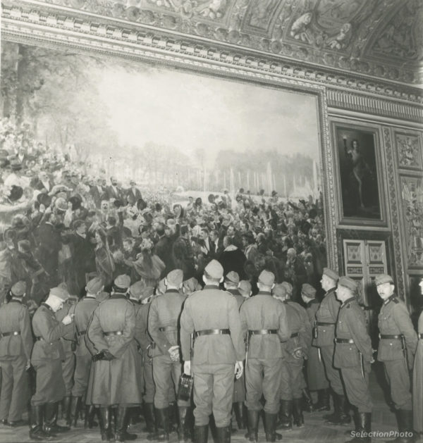 R. SCHALL - OCCUPATION - Allemands à Versailles 1941 - Épreuve Originale 17x19cm