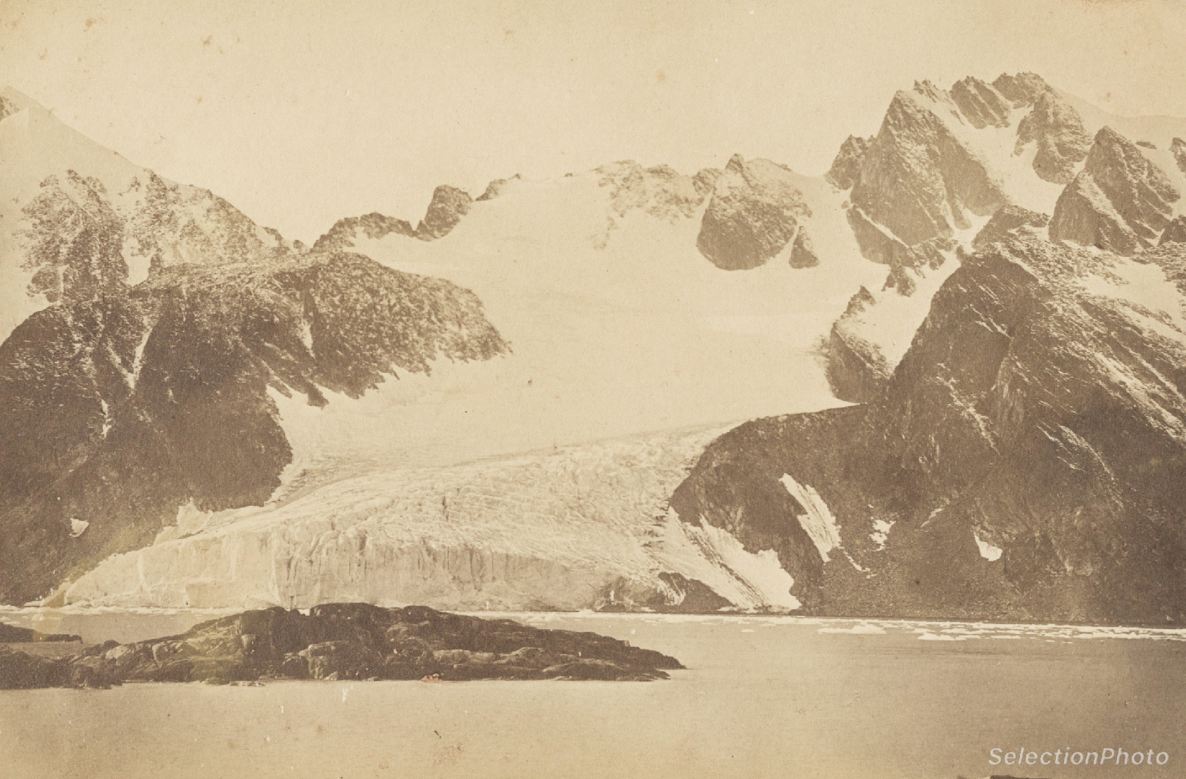Expedition SPITZBERG Nordenskiöld 1872 - 4 Vintage Albumen Prints by Axel Enwall