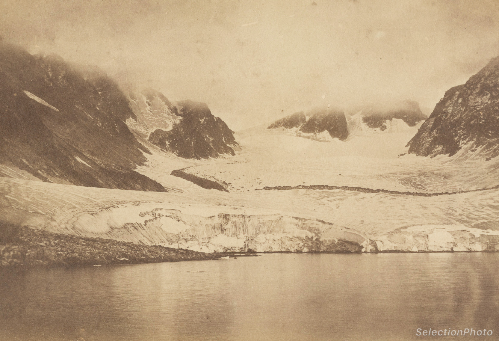 Expedition SPITZBERG Nordenskiöld 1872 - 4 Vintage Albumen Prints by Axel Enwall