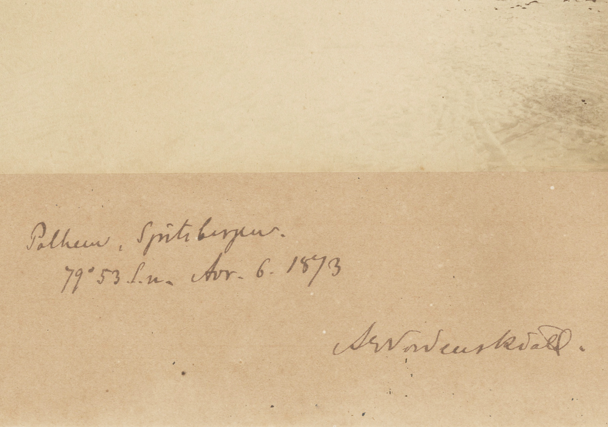 Expedition SPITZBERG Nordenskiöld 1872 - 4 Vintage Albumen Prints by Axel Enwall