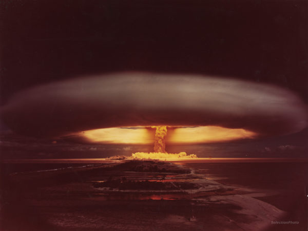 MURUROA Nuclear Test - Vintage Silver Print 1966 - 11 x 15 in