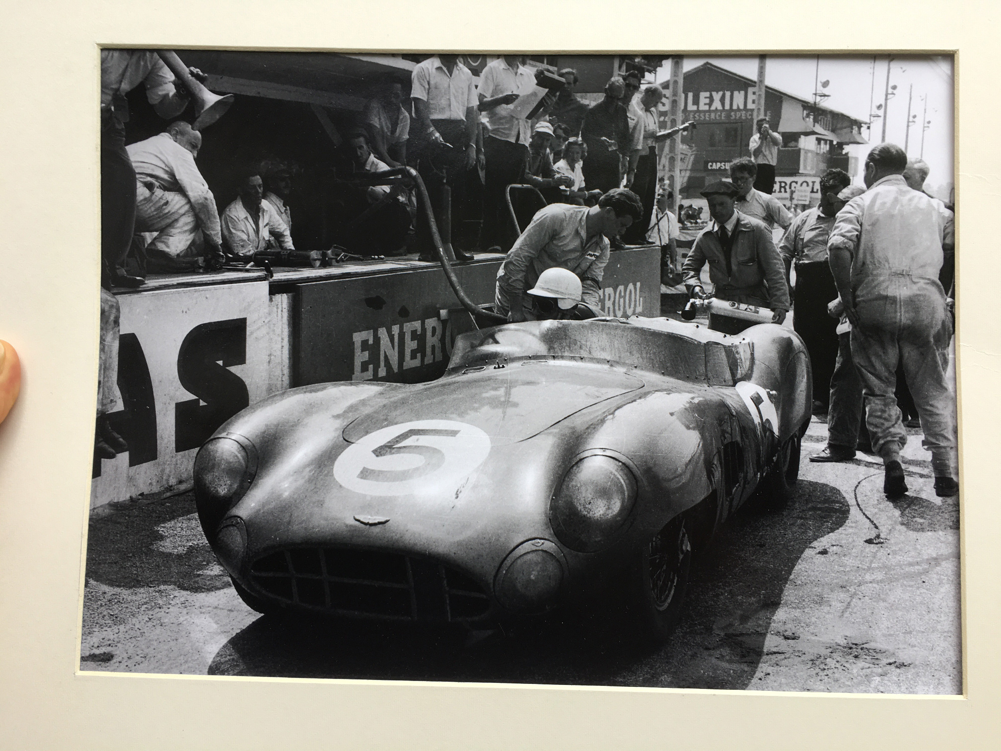 Aston Martin DBR 1 - 24 hours of Le Mans 1959 - Original Silver Print 12x16in
