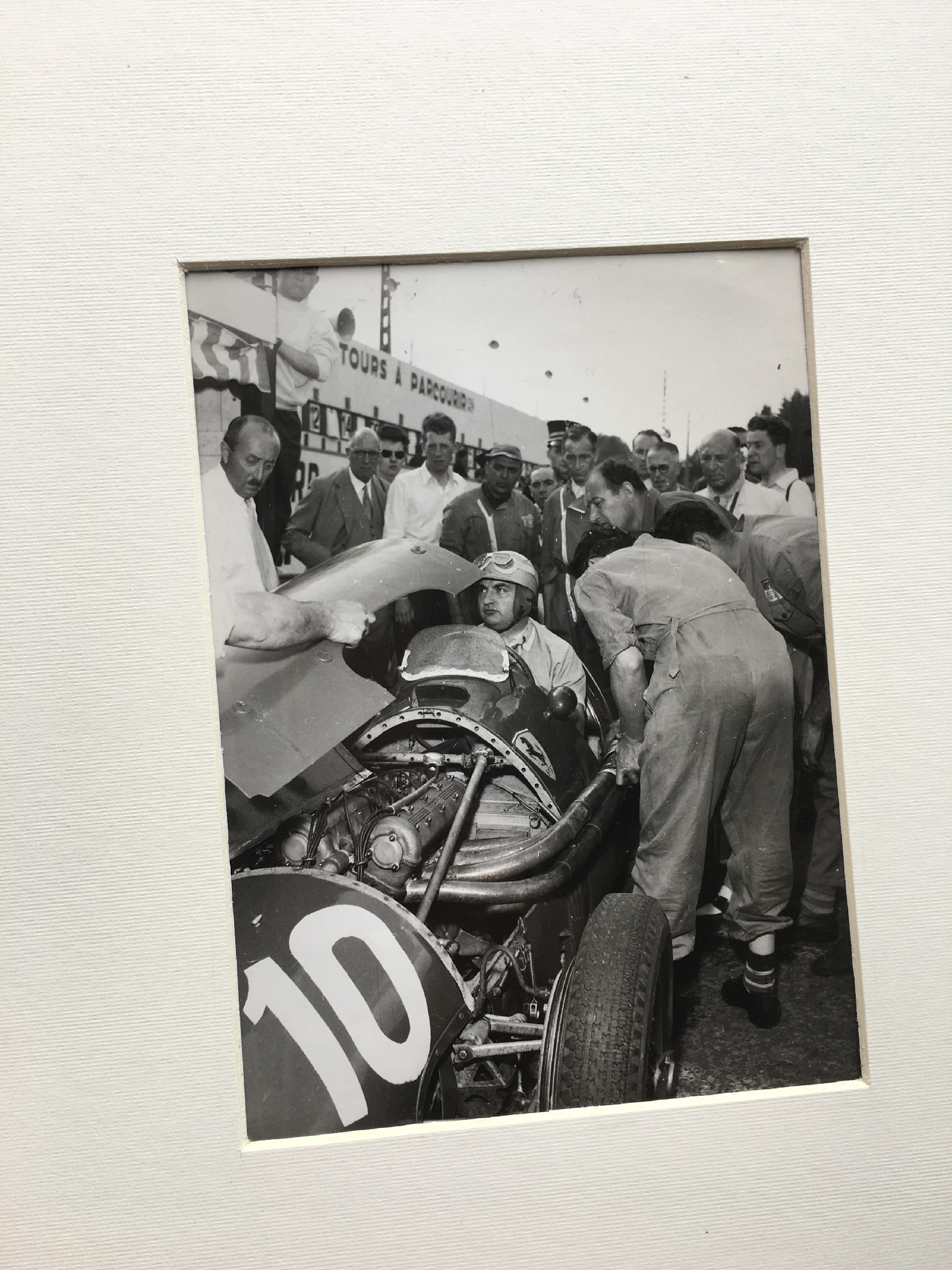 Ferrari 625 at Francorchamps Rally 1954 - Vintage Print 5x7in Ferrari 625 at Francorchamps Rally 1954 - Vintage Print 5x7in