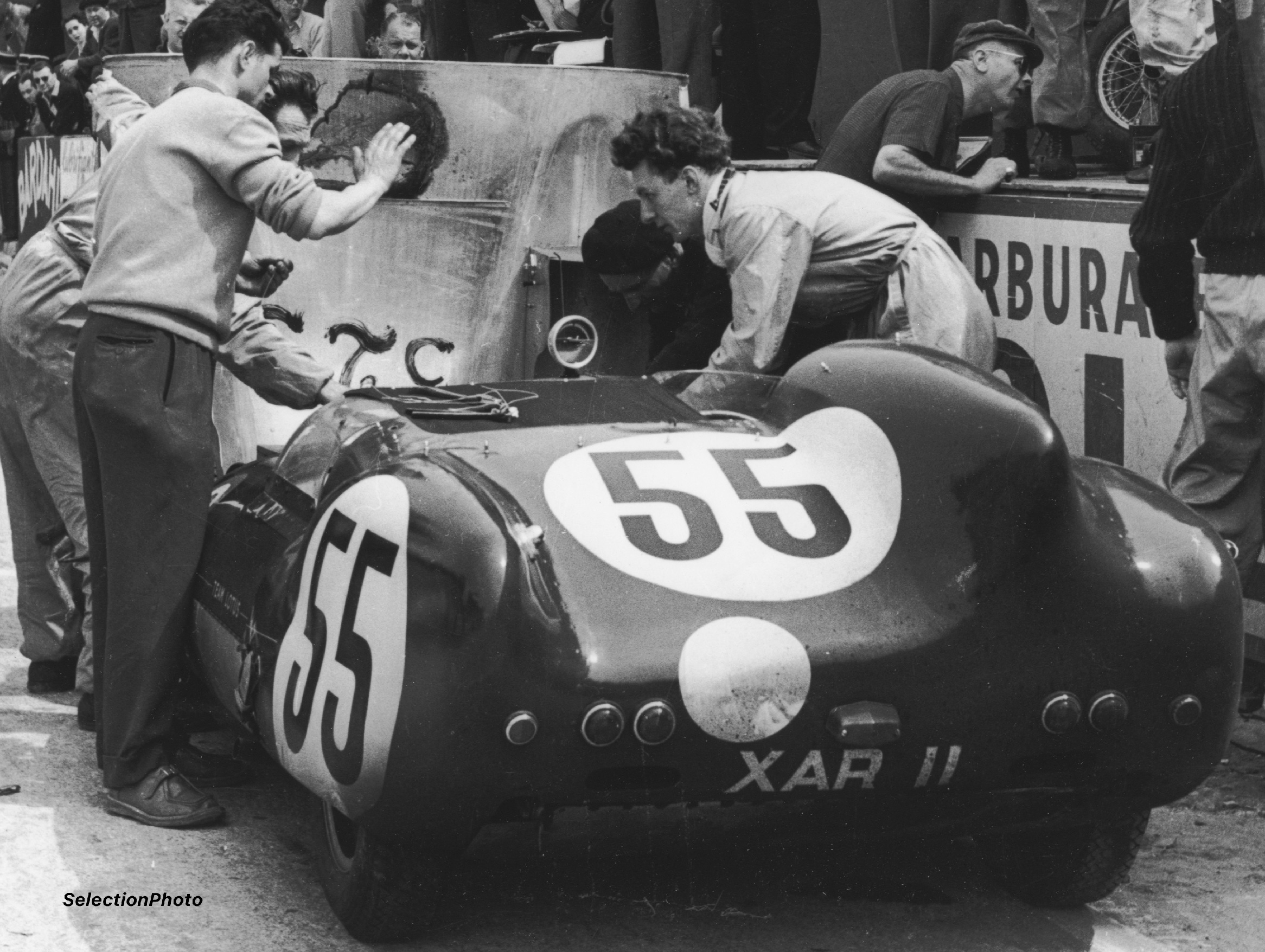 Lotus Eleven - 24 hours of Le Mans 1957 - Original Silver Print 12x16in
