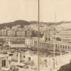 Panoramique du Port d'ALGER - Portier c 1870 - Tirage Albuminé Original 140x19cm