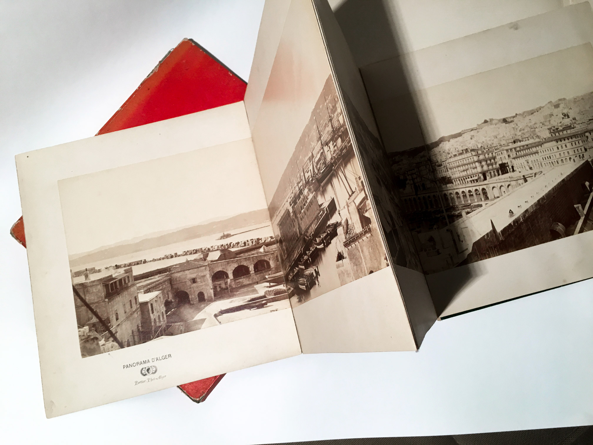 Panoramic view of ALGIERS - Portier c 1870 - Vintage Albumen Print 55x7.5 in Panoramic view of ALGIERS - Portier c 1870 - Vintage Albumen Print 55x7.5 in