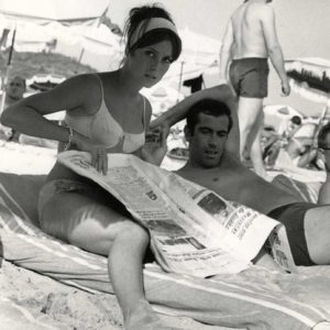 Catherine DENEUVE et Roger VADIM 1961 Tirage Argentique Original - 22x16cm