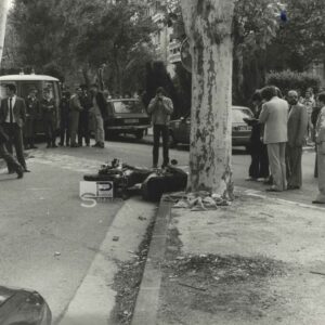 Murder of JUDGE MICHEL Marseille 1981 - 3 Vintage Silver Prints 10.2x7in