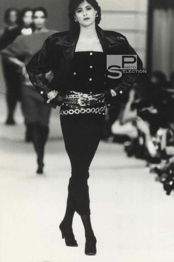 CHANEL Fashion Show 1985 - Prêt à Porter - Vintage Silver Print 9x6in