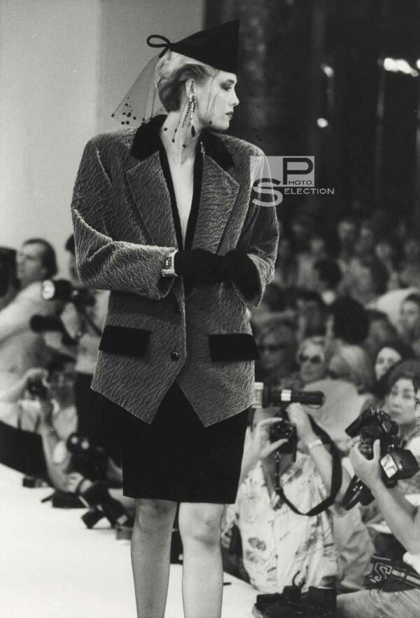 Fashion Show Christian DIOR 1985 - Prêt à Porter - Vintage Silver Print 10.2x6.7in