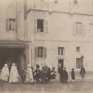 Émir au Palais de CONSTANTINE Algérie - 4 Tirages Originaux vers 1880 - 11x8cm