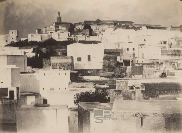 TANGER Morocco circa 1880 - Vintage Albumen Print - 4.3x3.1in