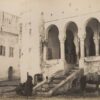 Place of the Kasbah TANGER Morocco circa 1880 - Vintage Albumen Print - 4.3x3.1in