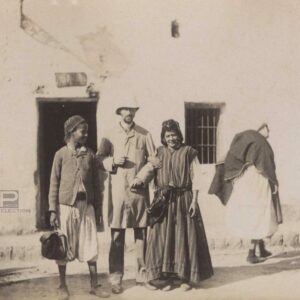Morocco Street in TANGER circa 1880 - 2 Vintage Albumen Prints - 4.3x3.1in