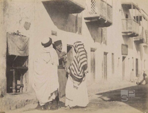 Morocco TANGER circa 1880 - Vintage Albumen Print - 4.3x3.1in