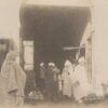 Rue Saussier à KAIROUAN Tunisie - Le marché vers 1880 - Tirage Albuminé - 11x8cm