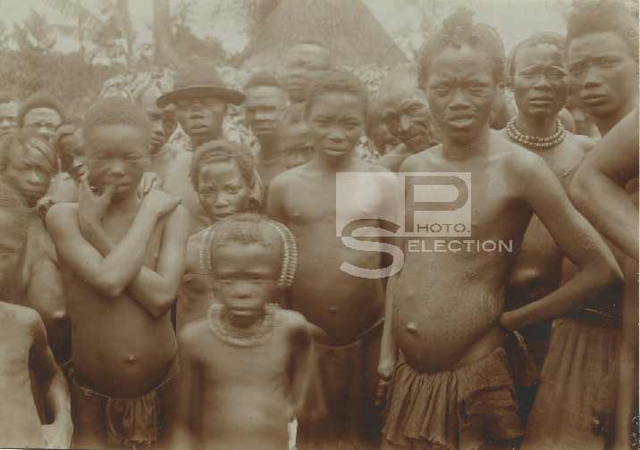 Hands cut off from the Congo, A Tribe around 1890 - Vintage Aristotype Print 6.7x4.7in