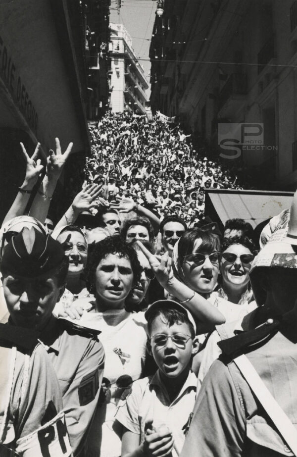 INDÉPENDANCE de L'Algérie - ALGER 1958 - Tirage Argentique Original - 24x16cm
