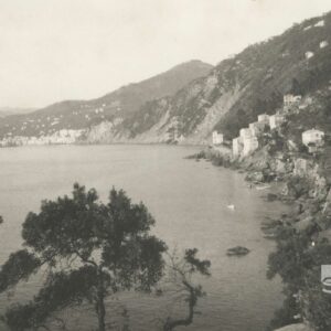 View of CAMOGLI - Shore of the Levant - Italy 1910 - Original print 6.7x5.9in