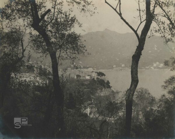 ITALY Liguria 1910 - LEVANT SHORE - Vintage Silver Print 11x8.6in