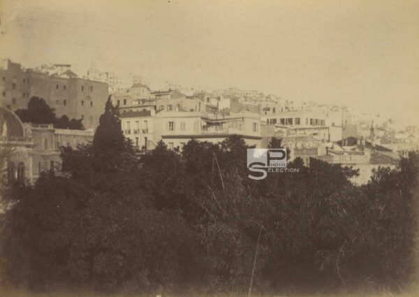 ALGER c.1880 Algérie - Tirage Albuminé Original d'Époque - 11x8cm