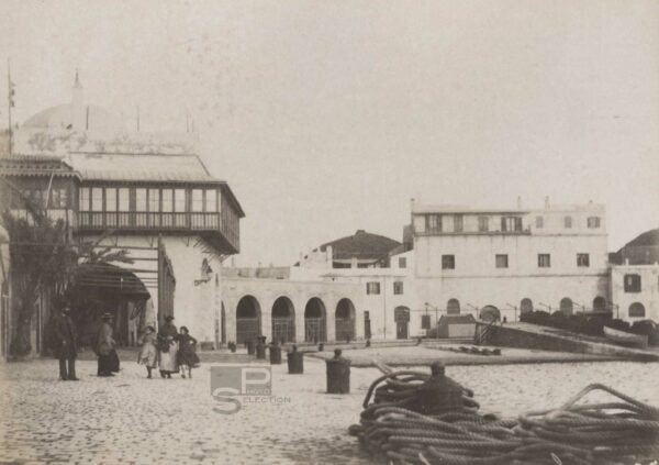 Amirauté du Port d'ALGER vers 1880 - Algérie - Tirage Albumine Original 11x8cm