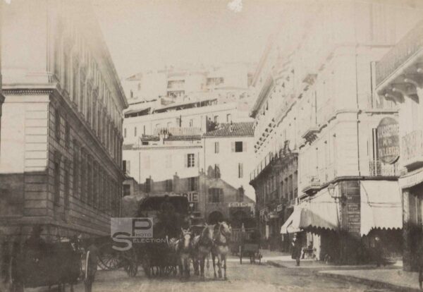 ALGIERS - Algeria 1880 - Vintage Albumen Print 4.3x3.1in