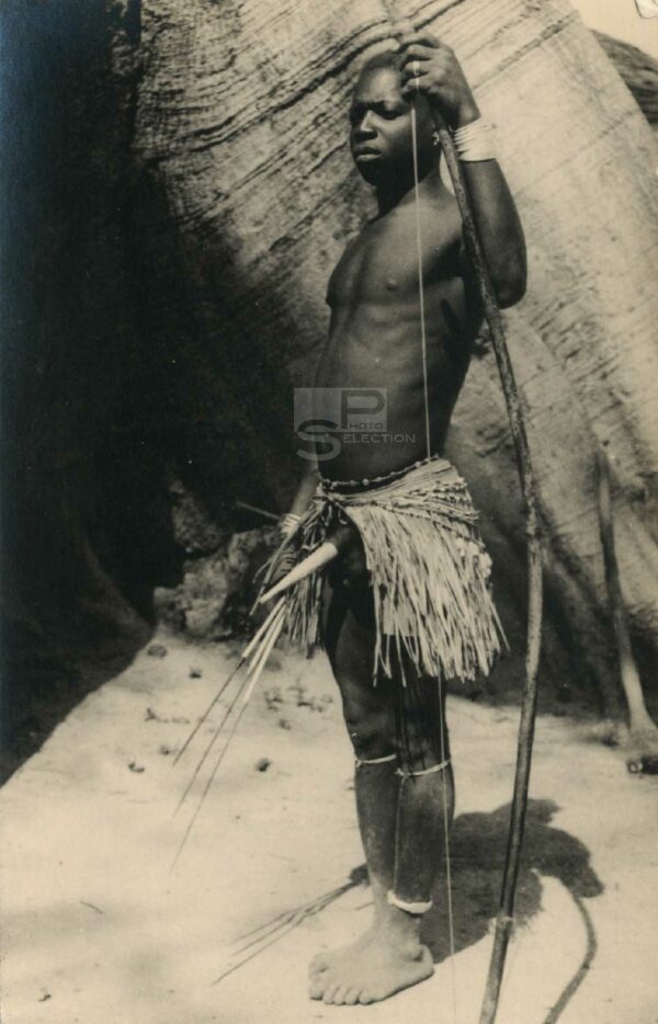 BASSARI et koteka - Nord Guinée - Tirage Argentique Original 1930 - 14x9cm