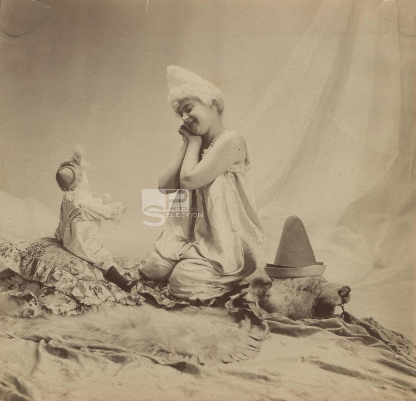 Constant PUYO - La TETÉE de la Clownesse - 2 Tirages Albuminés Originaux 16x15cm