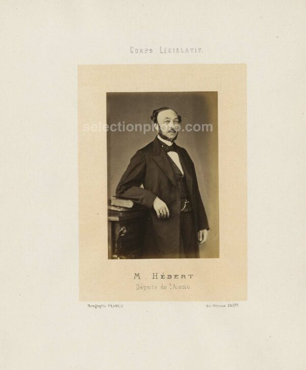 Ernest HÉBERT Député Second Empire de l'AISNE - Albumine par Franck 6x10cm