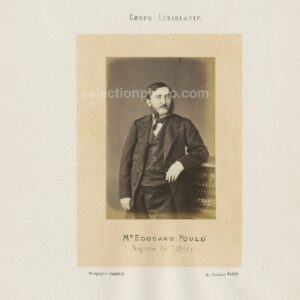Édouard-Mathurin Fould député Second Empire de l'Allier - Albumine par Franck 6x10cm