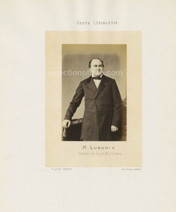 Louis LUBONIS député Second Empire des Alpes Maritimes - Albumine par Franck 6x10cm