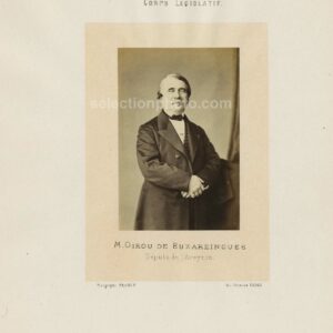 Girou de Buzareingues député Second Empire de l'Aveyron - Albumine par Franck 6x10cm