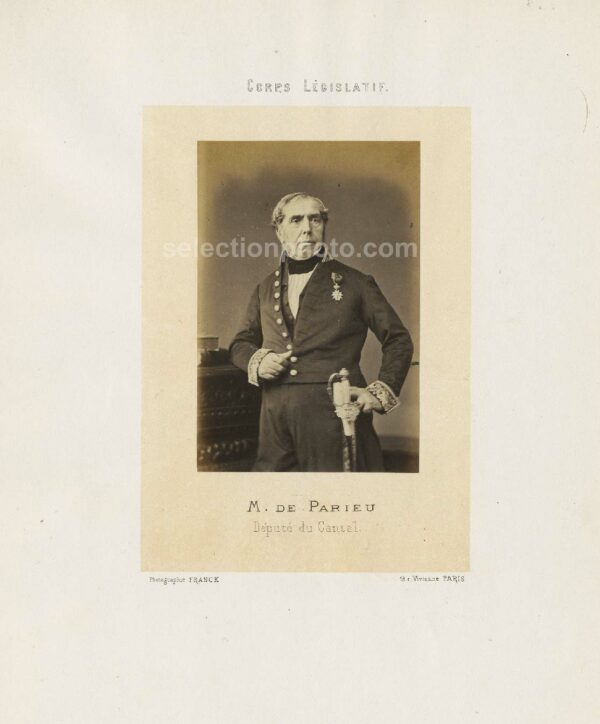 Jean Hippolyte Esquirou de Parieu député Second Empire des Bouches du Rhône - Albumine par Franck 6x10cm