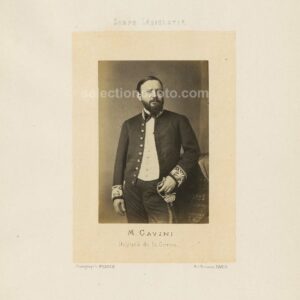 Denis GAVINI de CAMPILE député Second Empire de la Corse - Albumine par Franck 6x10cm