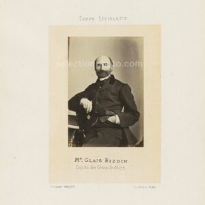 Alexandre Glais de BIZOIN député Second Empire des Côtes du Nord - Albumine par Franck 6x10cm