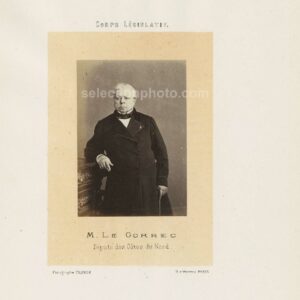 Guillaume Le GORREC député Second Empire des Côtes du Nord - Albumine par Franck 6x10cm