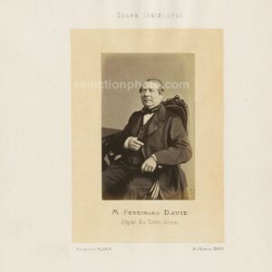 Ferdinand Benjamin DAVID député Second Empire des Deux Sèvres - Albumine par Franck 6x10cm