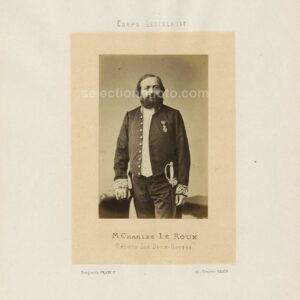 Marie-Guillaume Charles LE ROUX député Second Empire des Deux Sèvres - Albumine par Franck 6x10cm