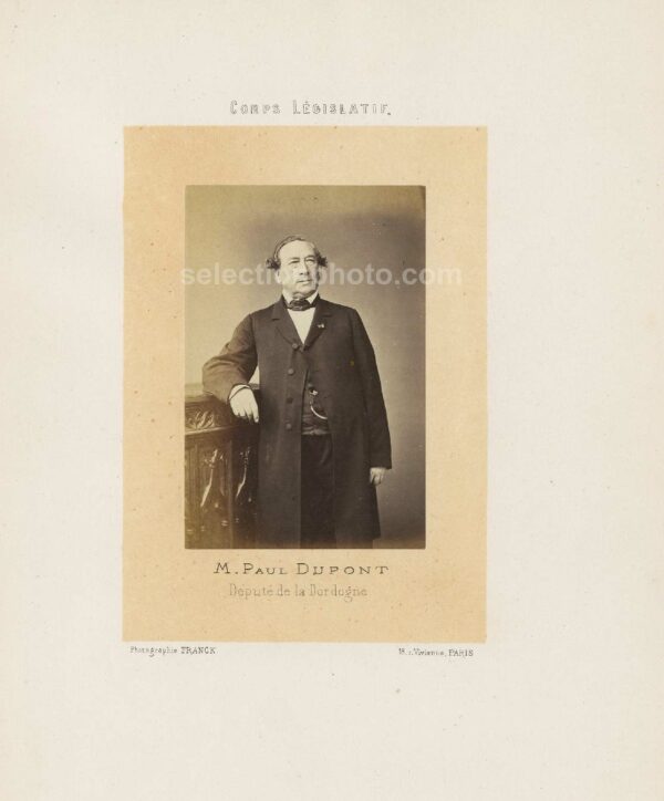 Paul DUPONT député Second Empire de Dordogne - Albumine par Franck 6x10cm