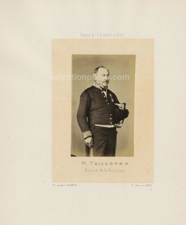 François TAILLEFER député Second Empire de Dordogne - Albumine par Franck 6x10cm