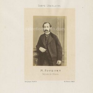 Louis Camille FOUQUET député Second Empire de l'Eure - Albumine par Franck 6x10cm